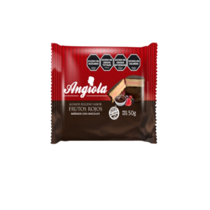 ALFAJOR DE FRUTOS ROJOS BAÑADOS SIN TACC ANGIOLA X12UNID