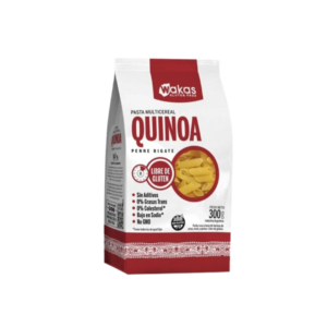 PASTA MULTICEREAL CON QUINOA PENNE RIGATE WAKAS X300GRS