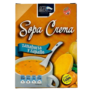 SOPA CREMA ZANAHO Y ZAPALLO ARGENDIET X5SOB X18G
