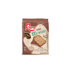 TOSTADA 100% INTEGRAL RIERA X200GRS