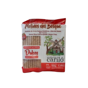 TOSTADA DE ARROZ DULCES CARILO X150G