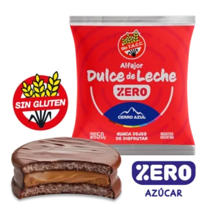 ALFAJOR DULCE DE LECHE SIN AZUCAR CERRO AZUL X50GRS